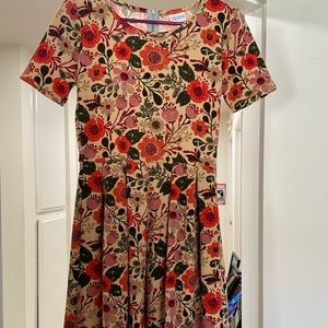 LuLaRoe Multi colored dress size small